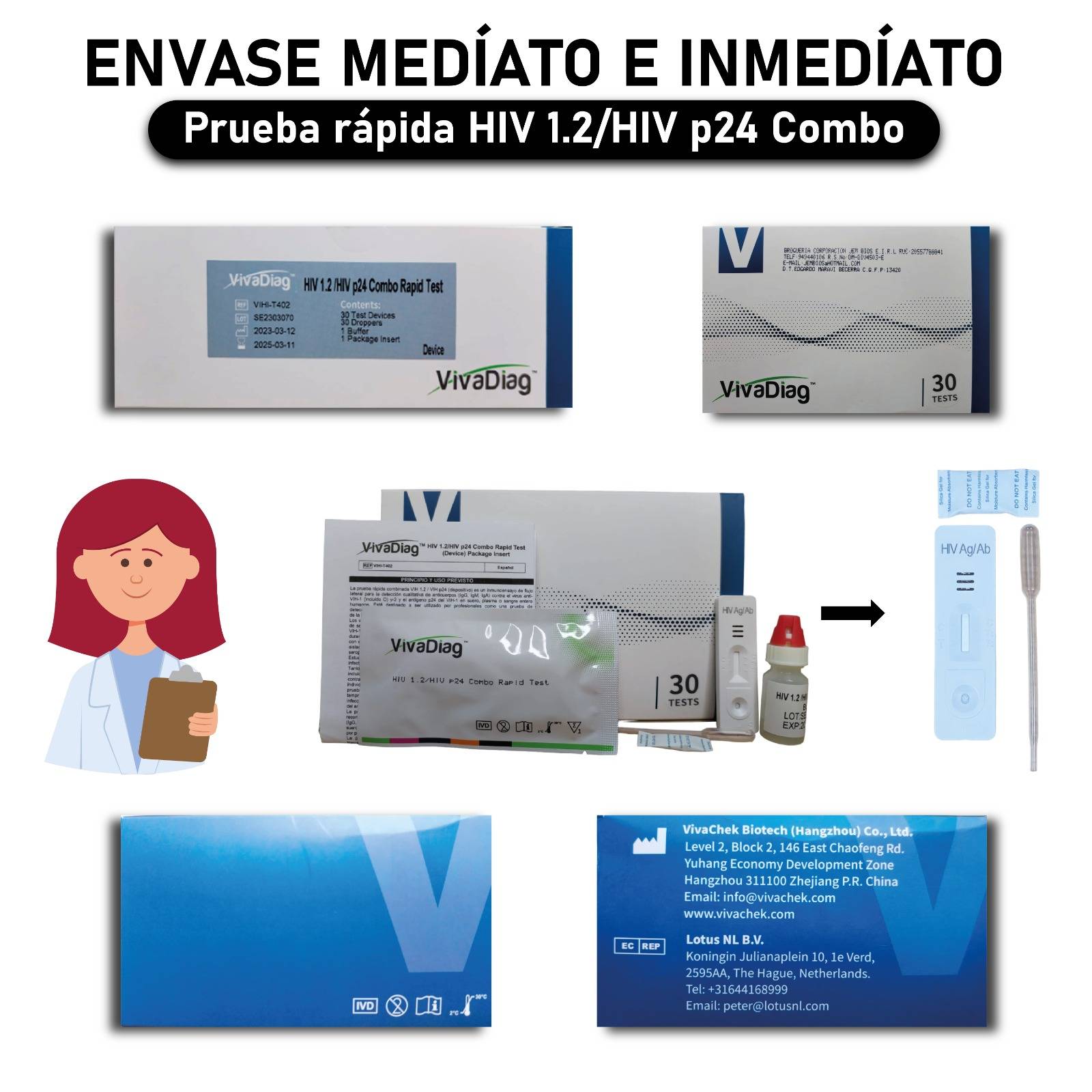 HIV 1.2/HIV p24 Combo - Imagen 2